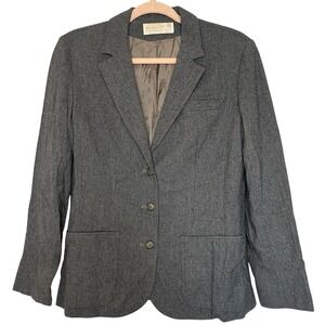 Vintage Pendleton Womens 100% Virgin Wool Suit Jacket/Blazer Gray Size 12